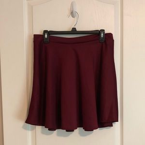 Maroon Skater Skirt